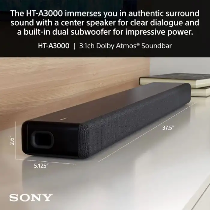 Sony HT-A3000 3.1 Kanal Dolby Atmos Surround Ses Çubuğu