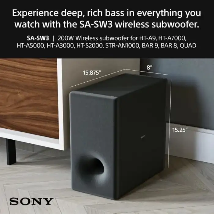 Sony HT-A3000 3.1 Kanal Dolby Atmos Surround Ses Çubuğu