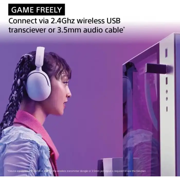 Sony INZONE H5 Kablosuz Oyun Kulaklığı, 360 Derece Uzamsal Ses