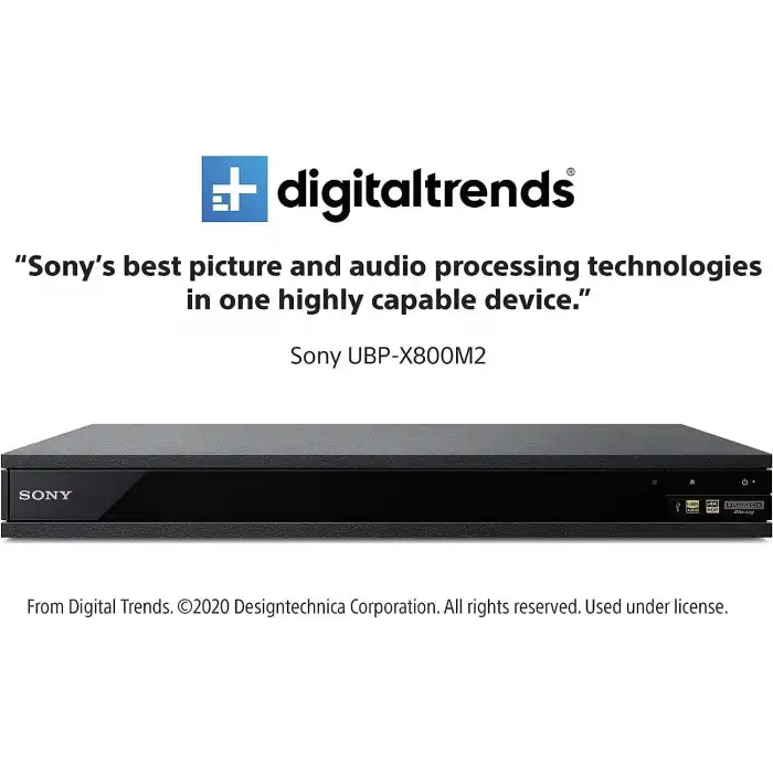Sony UBP-X800M2 4K UHD Ev Sineması Akışı Blu-Ray Disk Oynatıcı