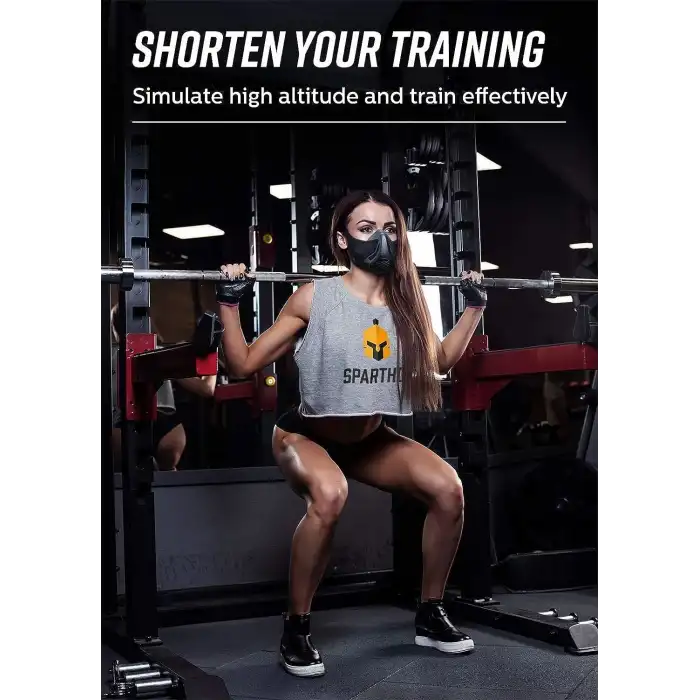 Sparthos Eğitim Maskesi - Yüksek İrtifaları Simüle Edin - Askeri Kamuflaj