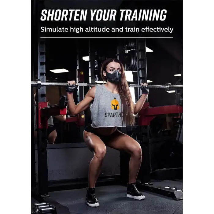 Sparthos Eğitim Maskesi - Yüksek İrtifaları Simüle Edin - Kırmızı Kamuflaj