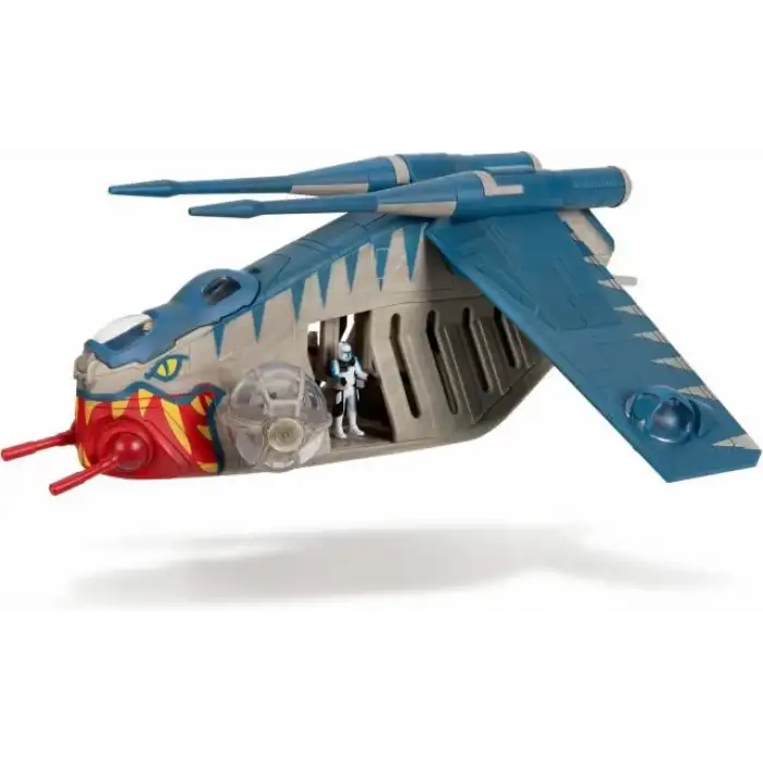 STAR WARS Galaxy Squadron Republic Gunship 3lü Figür