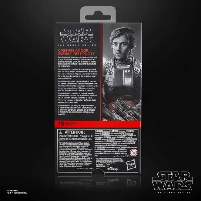 STAR WARS The Black Series Cassian Andor Sienar Test Pilot Figürü
