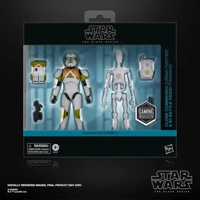 STAR WARS The Black Series Klon Komando (Kentsel Savaşçı) ve B1 Savaş Droidi (Eğitim)
