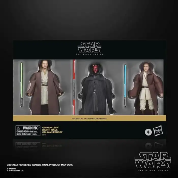 Star Wars The Black Serisi The Phantom Menace Kenobi, Maul, Qui Gon