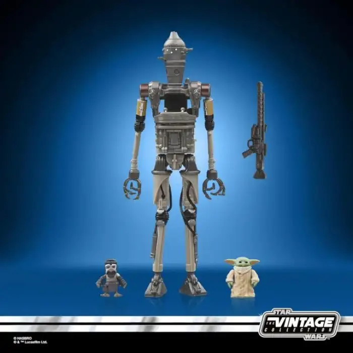 STAR WARS The Vintage Collection The Mandalorian IG-12, Grogu & Anzellan Figür