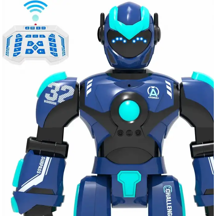 STEMTRON Programlanabilir Uzaktan Kumandalı Robot Ses kontrollü - Mavi