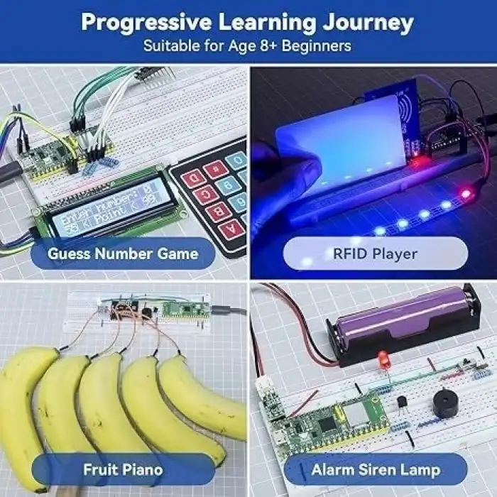 SunFounder Raspberry Pi Pico Ultimate Başlangıç ​​Seti 450+ Parça