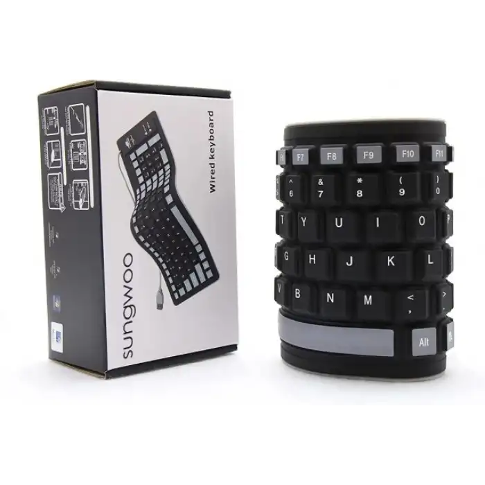 sungwoo Katlanabilir Silikon Kablolu Klavye