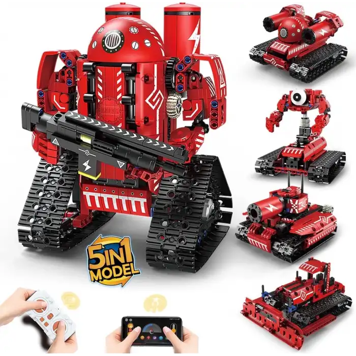 Suplanet STEM Robot Oyuncakları, 5i 1 Arada Uzaktan Kumandalı