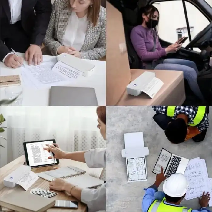 SUPVAN T200M Seyahat için Kablosuz Taşınabilir Yazıcı