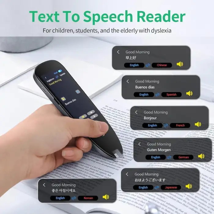 Svantto Bluetooth Dil Tercümanı - Metini Sesliye Çevirici - Kablosuz Poliglu