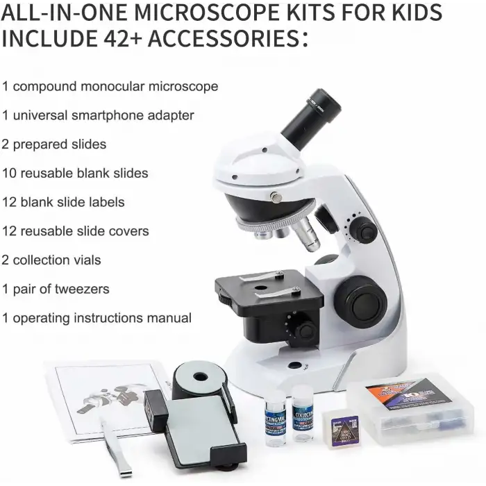 Swift 60X-200X, Çocuklar İçin Bileşik Monoküler Mikroskop