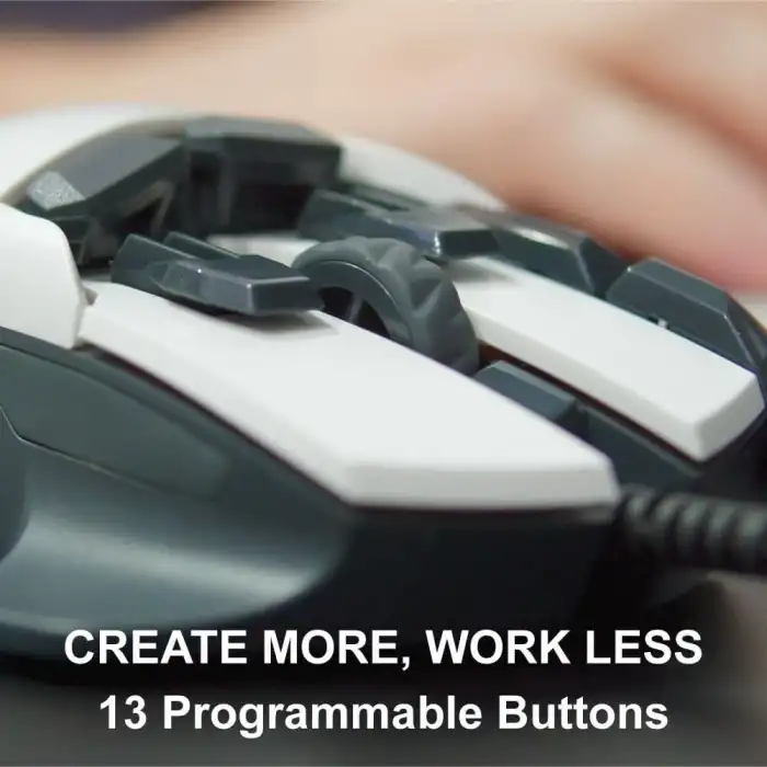 Swiftpoint Creator Wired 3D CAD Mouse, 13 Özelleştirilebilir Düğme, Dahili Bellek