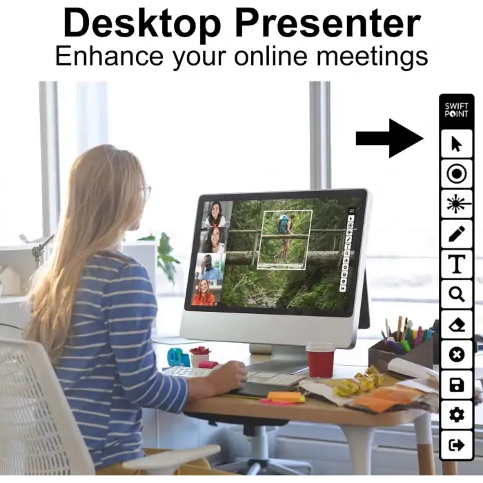 Swiftpoint GoPoint Kablosuz Mini Mouse, Ultra Taşınabilir, 1800 DPI Optik