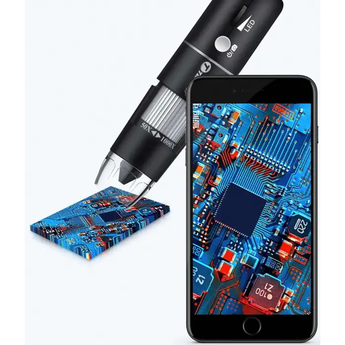 T TAKMLY Kablosuz Dijital Mikroskop El Tipi USB HD 50x-1000x Büyütme