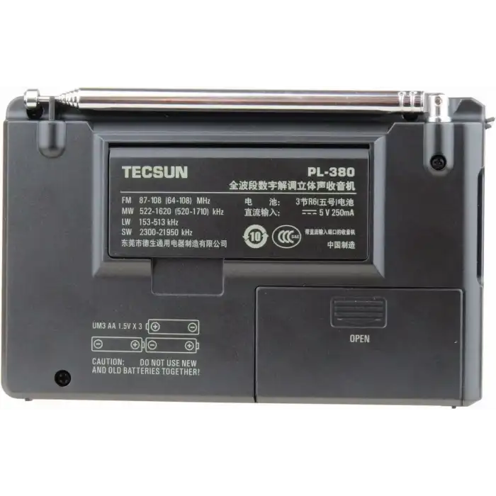 TECSUN PL-380 DSP FM Stereo. Dünya Bandı PLL Radyo Alıcısı