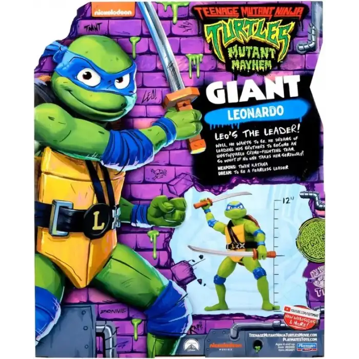 Teenage Mutant Ninja Turtles: Mutant Kargaşa Dev Leonardo Figürü