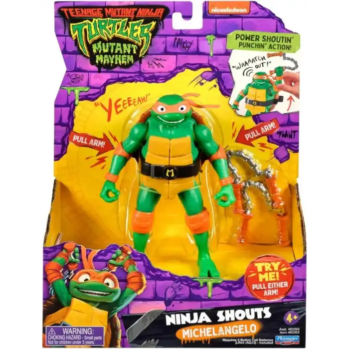 Teenage Mutant Ninja Turtles: Mutant Kargaşa Ninja Bağırıyor Figürü