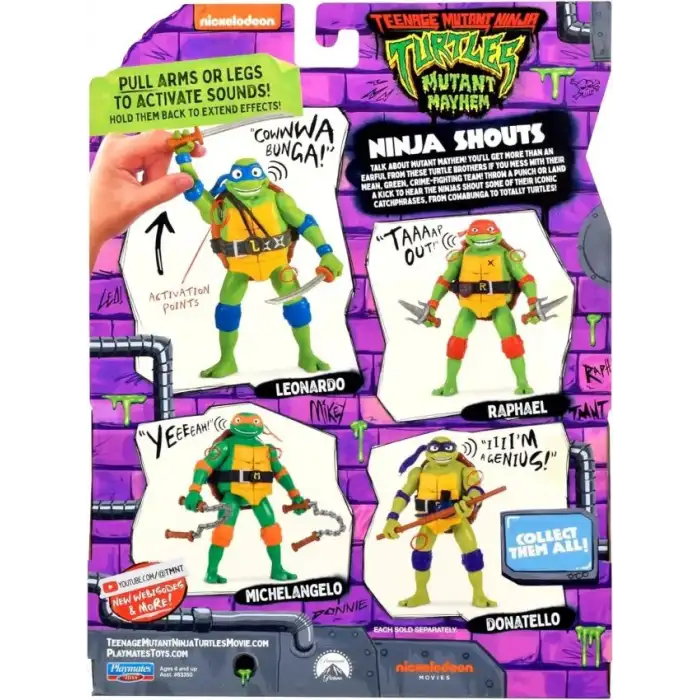 Teenage Mutant Ninja Turtles: Mutant Kargaşa Ninja Bağırıyor Figürü