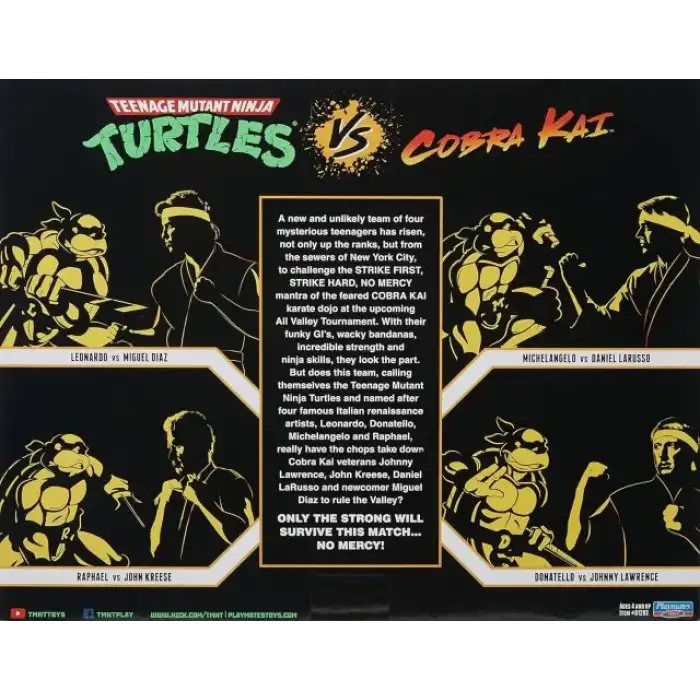 Teenage Ninja Turtles vs. Cobra Kai Mikey vs. Daniel LaRusso 2li Paket
