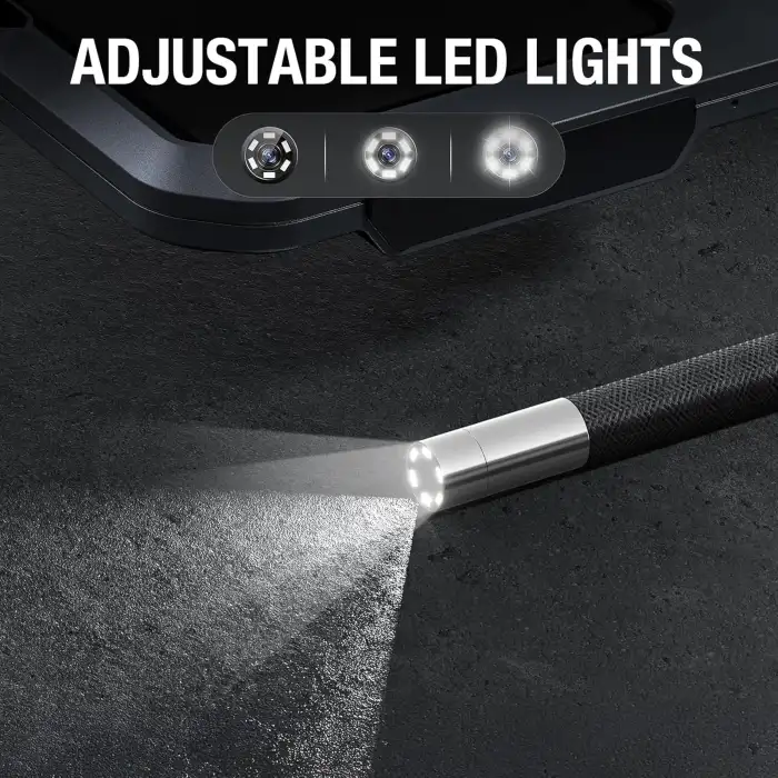 Teslong 360 Işıklı 4 Yönlü Eklemli Boroskop, 5 Inc - 6.5mm Çap - 1.5m Kablo