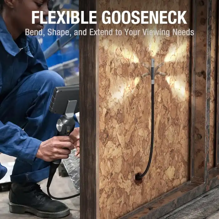 Teslong Çift Lensli 5 Inc IPS Otomotiv Muayene Kamerası - 1.5m Kablo