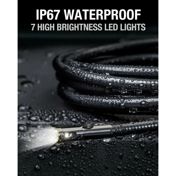 Teslong Çift Lensli Endoskop Kamera - 5 Inc IPS Ekran, 1080P - 1m Kablo