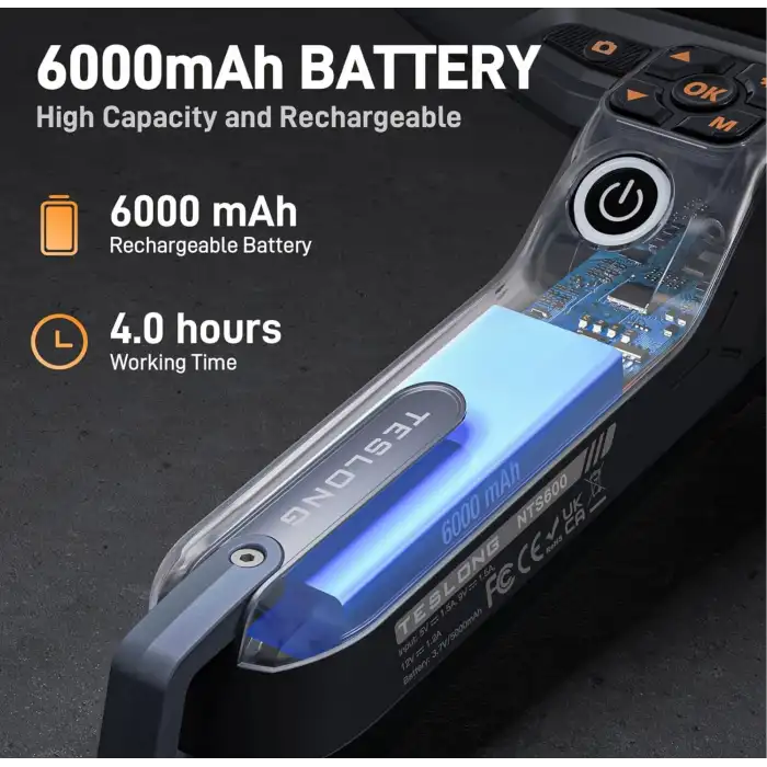 Teslong NTS600 Çift Lensli 360 Derece Dönüşlü Muayene Kamerası 8.5mm - 6 Inc - 3m Kablo