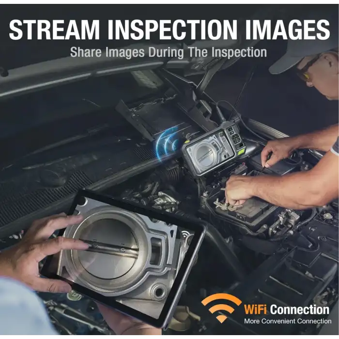 Teslong NTS700 Çift Lensli 360 Derece Dönüşlü Muayene Kamerası 8.5mm - 7 Inc - 3m Kablo