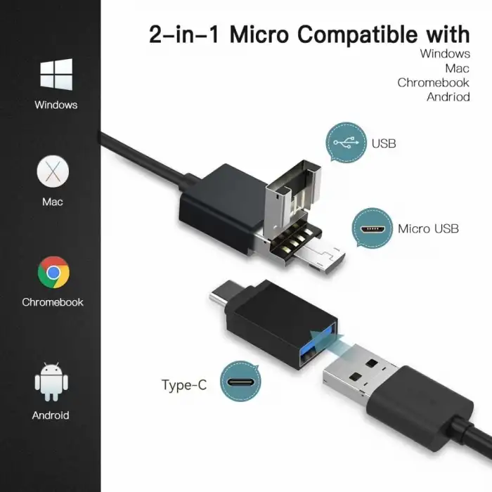 Teslong Rifle Boroskop, Delik Kamerası Sılah Temizleme Kamerası