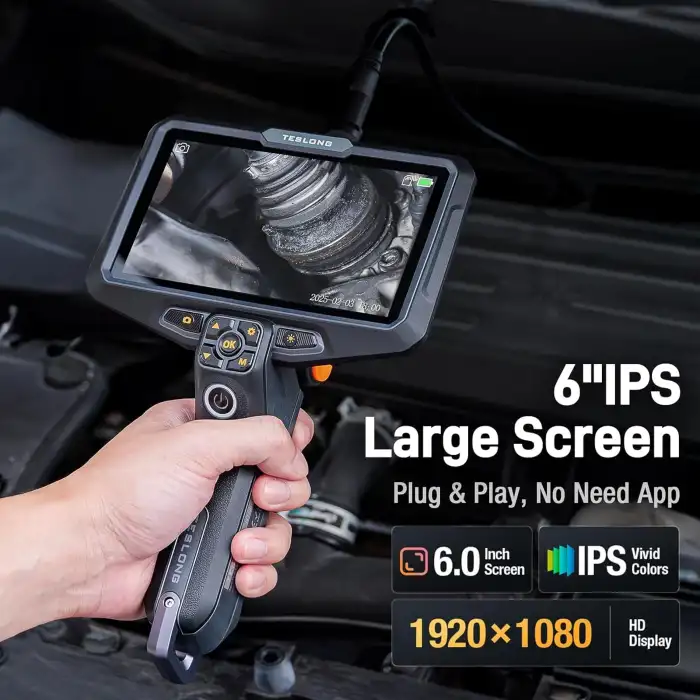 Teslong Ultra İnce 3.9 mm Endüstriyel Endoskop - 6 Inc - 1.5m Kablo