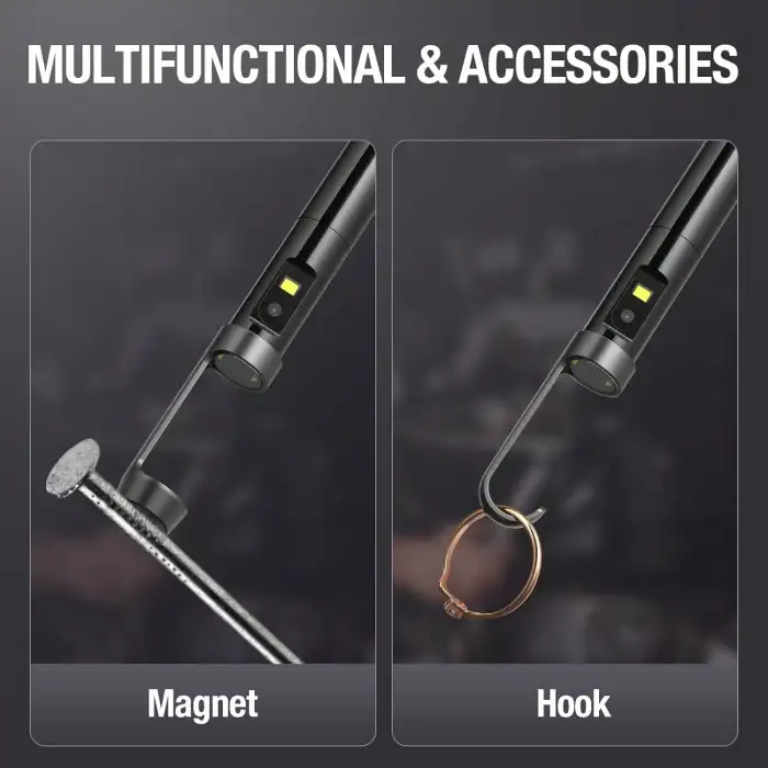 Teslong USB-C Çift Lensli Muayene Kamerası - 8+1 LED Işıklı - 3m Kablo - 8mm