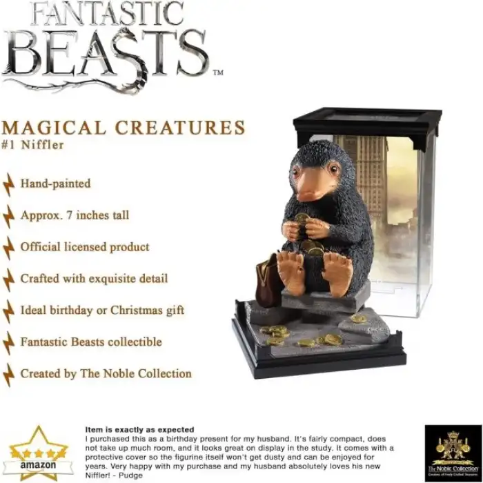 The Noble Collection Fantastic Beasts Magical Creatures Niffler Figür