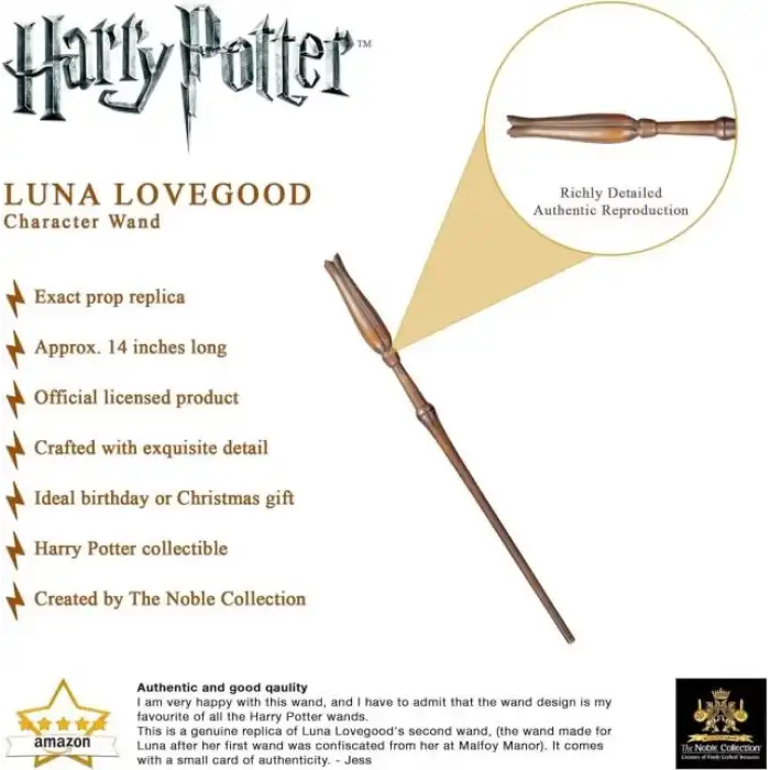 The Noble Collection Harry Potter Luna Lovegood Asası