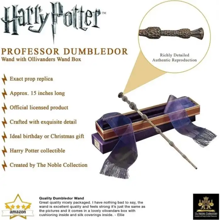 The Noble Collection Harry Potter Mürver Asa ve Ollivander Kutusu