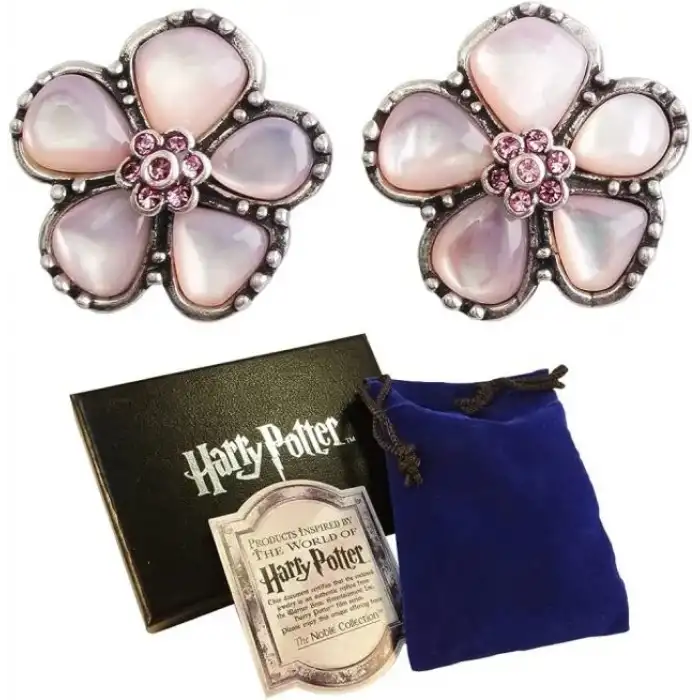 The Noble Collection Hermiones Yule Balosu Küpeleri