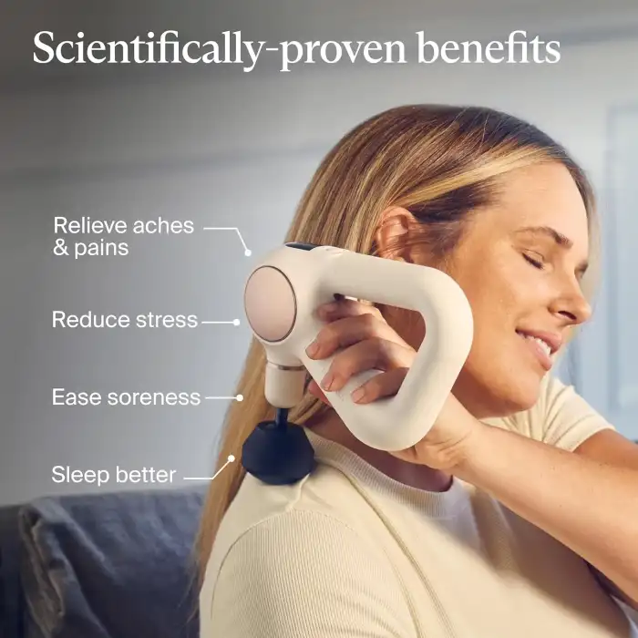 TheraGun Sense - Boyun, Sırt, Bacak, Diz ve Omuz Masaj Tabancası - Beyaz