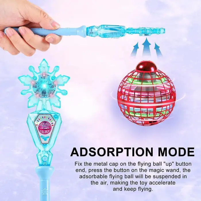 Tikduck Uçan Küre Topu ve Sihirli Değnek - Kırmızı