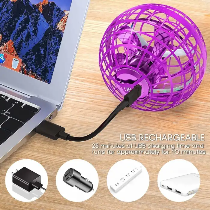 Tikduck Uçan Küre Topu ve Sihirli Değnek - Mor