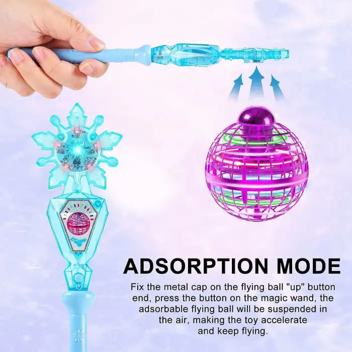 Tikduck Uçan Küre Topu ve Sihirli Değnek - Mor