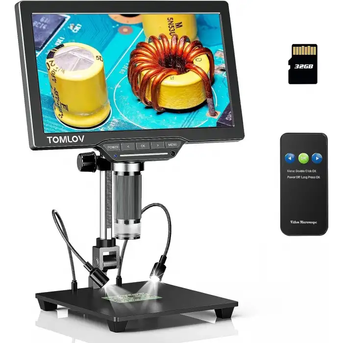 TOMLOV DM202 SE 10.1 Inc Ekranlı Dijital Mikroskop 1300x