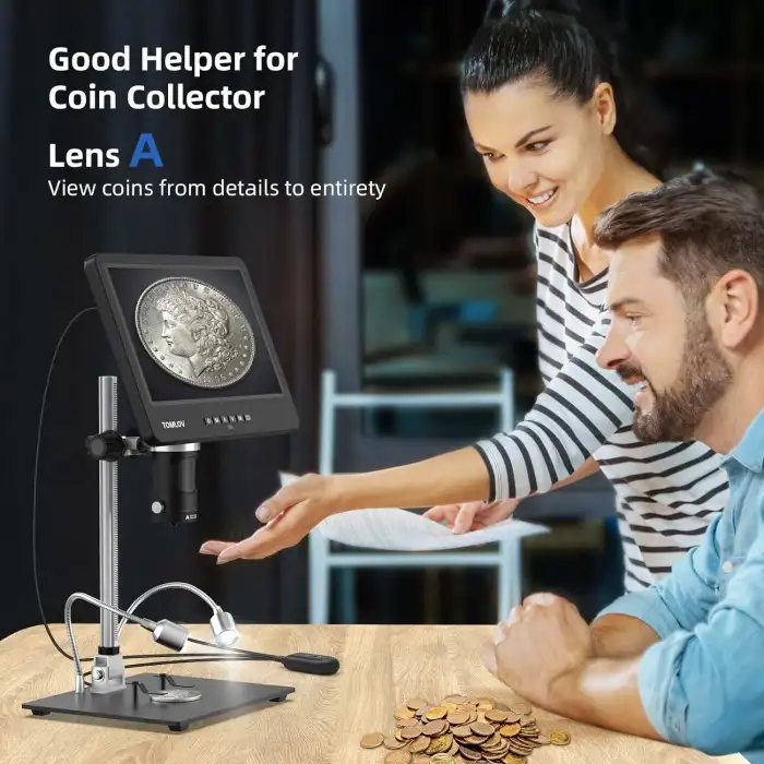 TOMLOV DM601 HDMI Dijital Mikroskop, 3 Lensli - Yetişkinler için