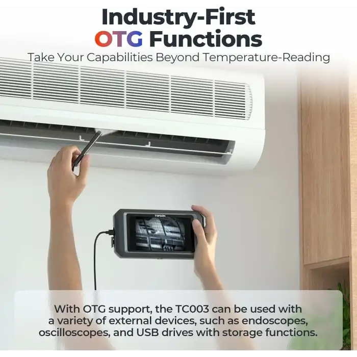 TOPDON TC003 Termal Kamera, 256x192 IR Yüksek Çözünürlüklü Çift Kamera