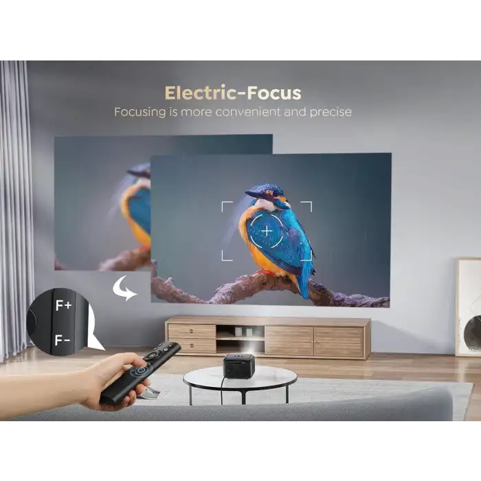 Toptro TR25 WiFi ve Bluetooth 5.2 Dış Mekan Projektörü, 15000 Lümen 1080P Full HD