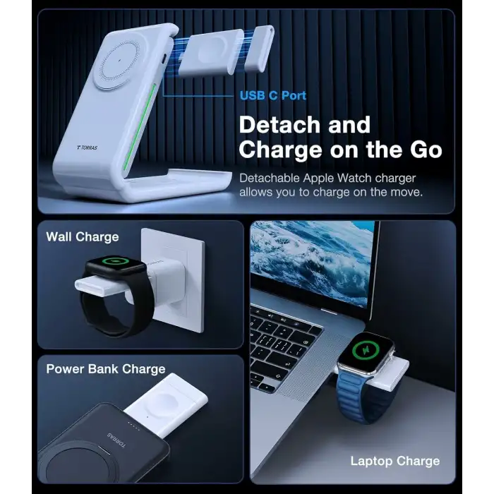 TORRAS MagSafe Şarj Standı - Soğutma 15W Maksimum Hızlı Şarj Cihazı