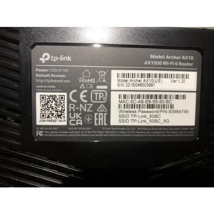 TP-Link Akıllı WiFi 6 Yönlendirici (Archer AX10)