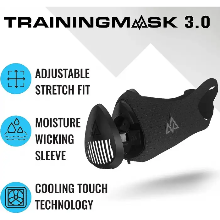 TRAININGMASK Egzersiz Eğitim Maskesi 3.0 Nefes Alabilen Kardiyo Maskesi