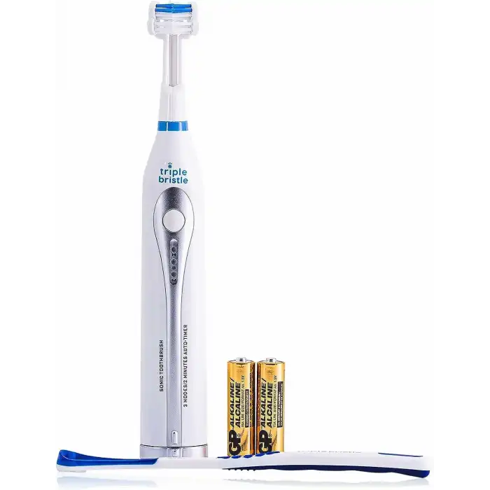 Triple Bristle GO - Üç Taraflı Sonic Diş Fırçası - Yumuşak Naylon Kıllar - 1 Adet